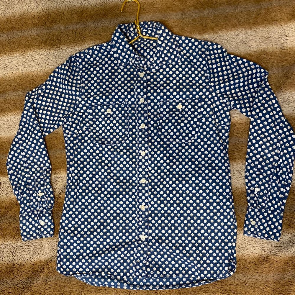J. Crew Factory Cotton Boll Button Down Shirt